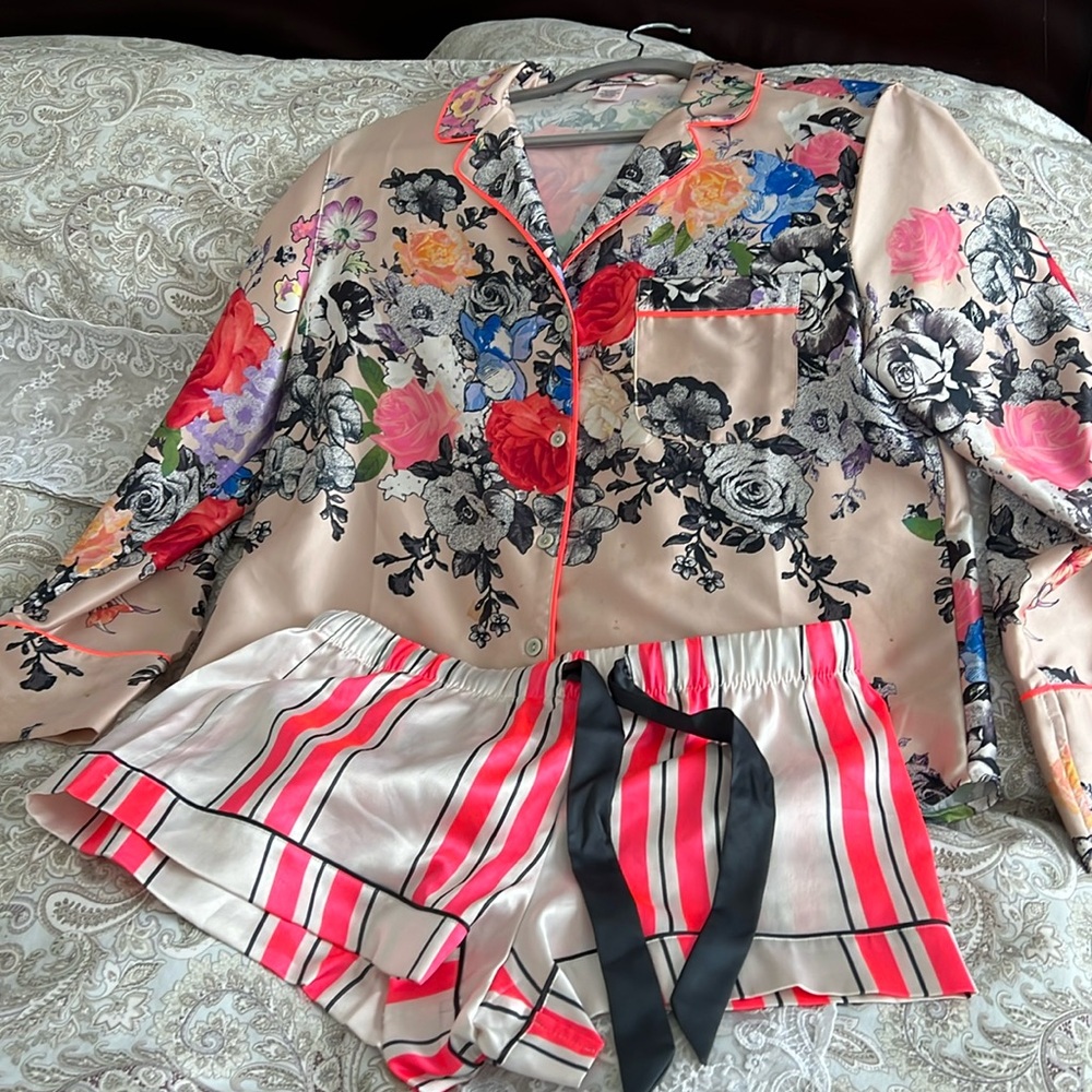 Women’s Soft Satin Pajama set by “ Victoria’s Secret”
